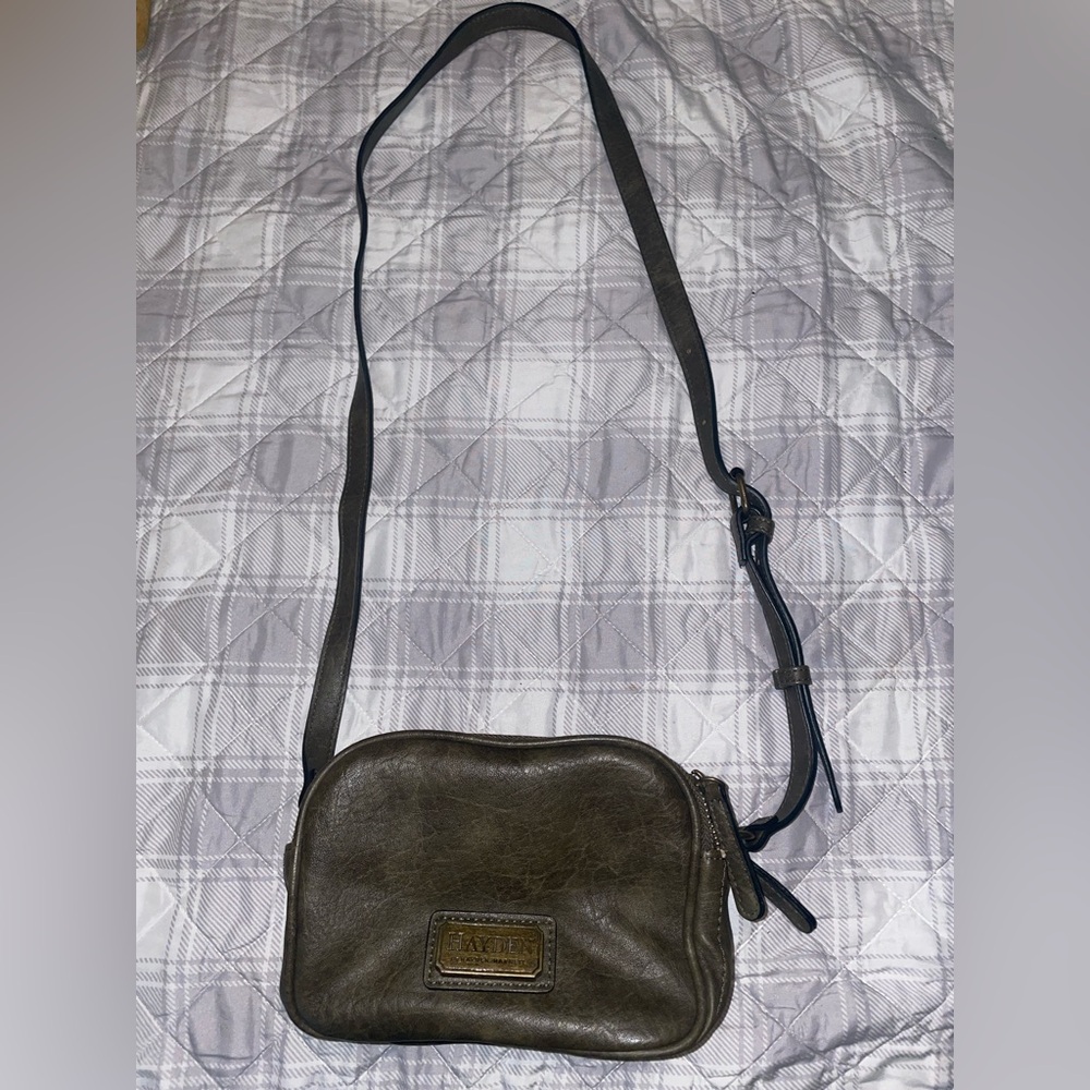 HAYDEN by Haden-Harnett Olive Cross Body Bag with Adjustable Strap